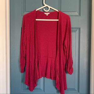Burgundy/Red Cardigan
